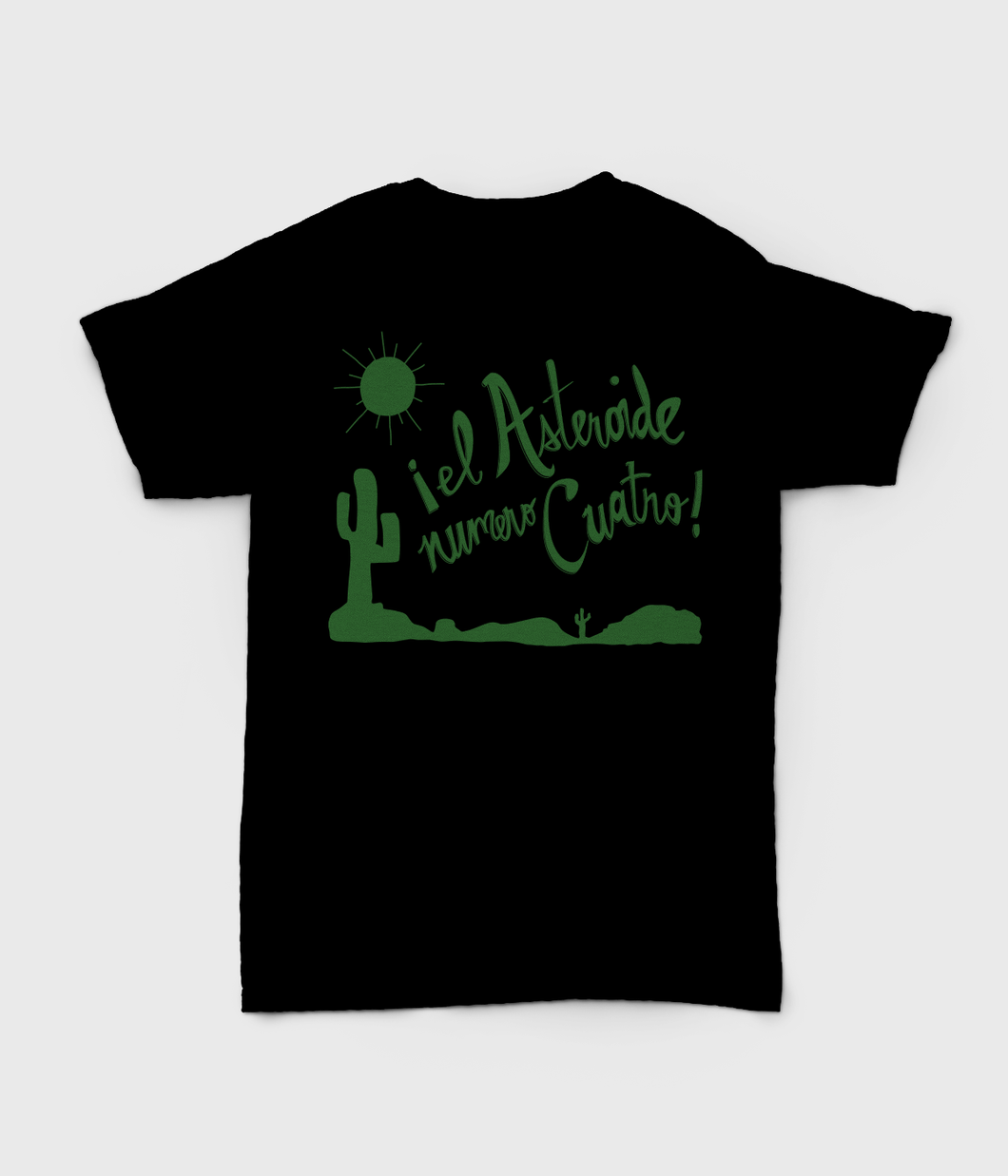 El Asteroide Numero Quatro T-shirts - Black with Green